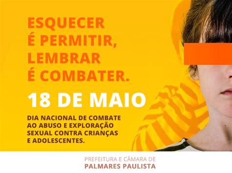 18 De Maio Dia Nacional De Combate Ao Abuso E à Exploração Sexual De Crianças E Adolescentes