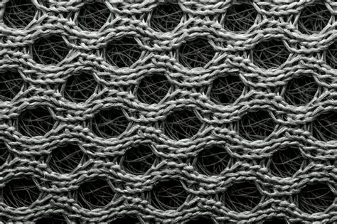 Textured Background Of Seamless Knitted Fabric With Holes · Free Stock