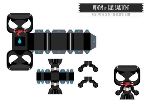 Mini Venom By Gus Santome Paperblog Paper Toy Design Paper Doll