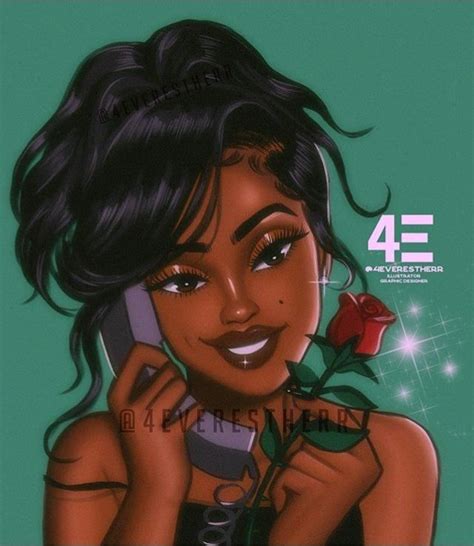 pin by gigi w on urban flora in 2020 black girl art drawings of black girls girls cartoon art