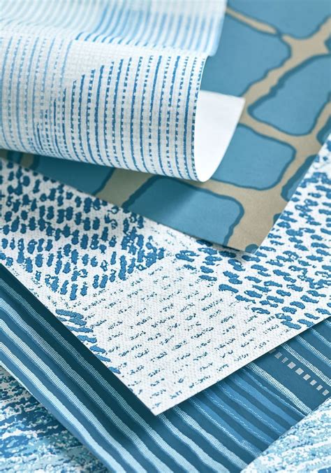 Teal Series From Modern Resource Collection Thibaut Wallpaper