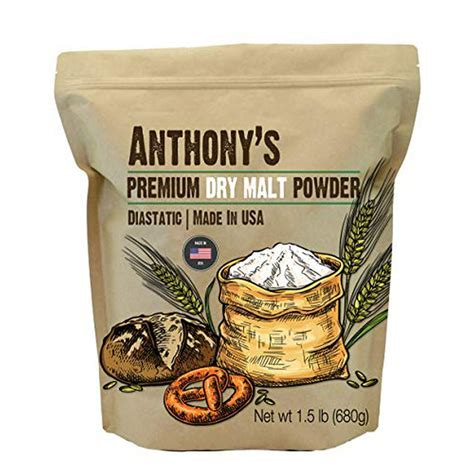 Anthonys Diastatic Dry Malt Powder 15 Lb Made In The Usa Diastatic