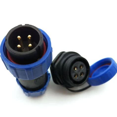 4 Pin Power Circular Connector Male Plug And Female Socket Outdoor