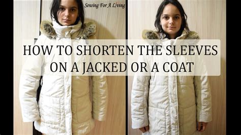 How To Shorten Sleeves On A Jacket Or Coat Youtube