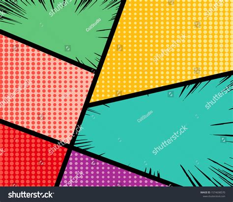 Pop Art Comic Background Use Poster Stock Vector Royalty Free