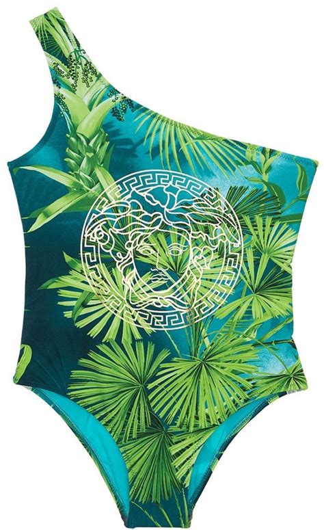 versace jungle print one piece swimsuit shopstyle girls swimwear
