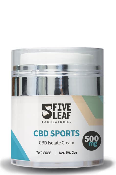 500mg Cbd Sports Cream Five Leaf Labs