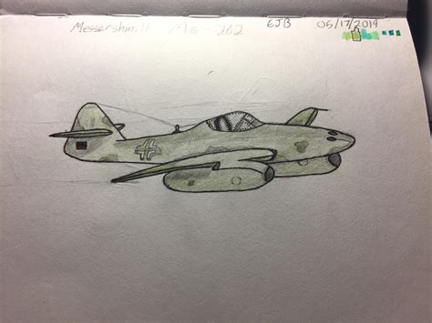 My Me 262 Drawing Raviation
