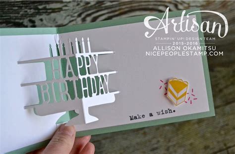 This beautiful layered cake card would be appropriate as a birthday, fourth of july, christmas 37. nice people STAMP! - Stampin' Up! Canada: Party With Cake ...