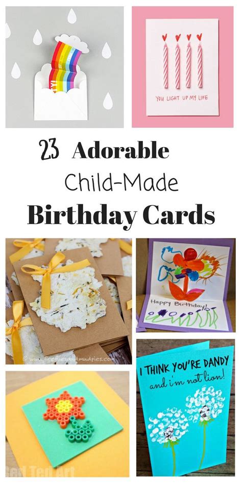 To your grandmother, a personalized birthday card sent from your heart is treasure. Homemade Birthday Cards for Kids to Create! | Grandpa ...