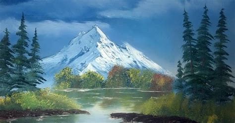 38 Lukisan Gunung Biru Gambar Lukisan Riset