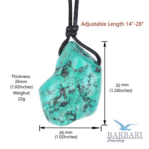 Raw Turquoise Crystal Necklace By Barbari Jewelry Handmade Etsy