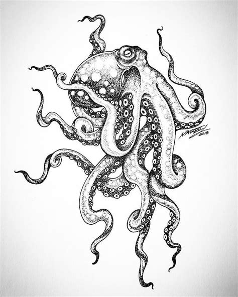 Stippling Sharing Page On Instagram Octopus By Patricionardi