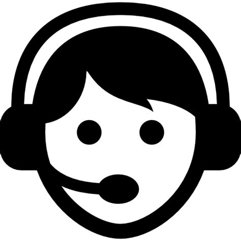Call Center Worker With Headset Free People Icons