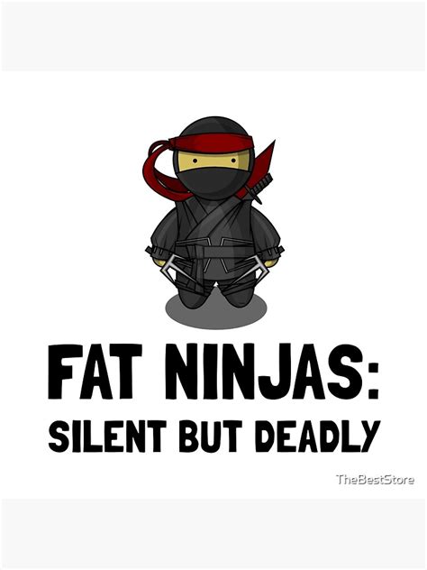 Fat Ninja Art Print For Sale By Thebeststore Redbubble