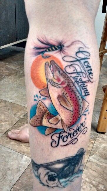 Memorial Gone Fishing Forever Tattoo For My Stepfather Crazy Tattoos