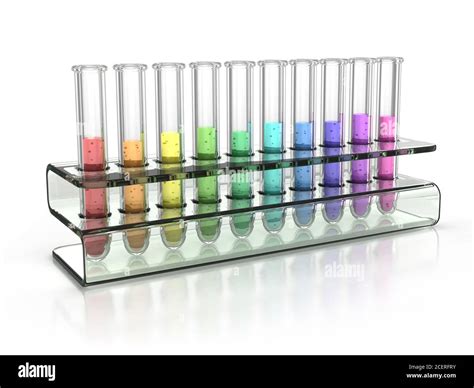 Colorful Test Tubes 3d Rendering Stock Photo Alamy