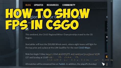 How To Show Fps In Csgo ᐉ Enable Fps Counter In Cs Go → Wewatchgg