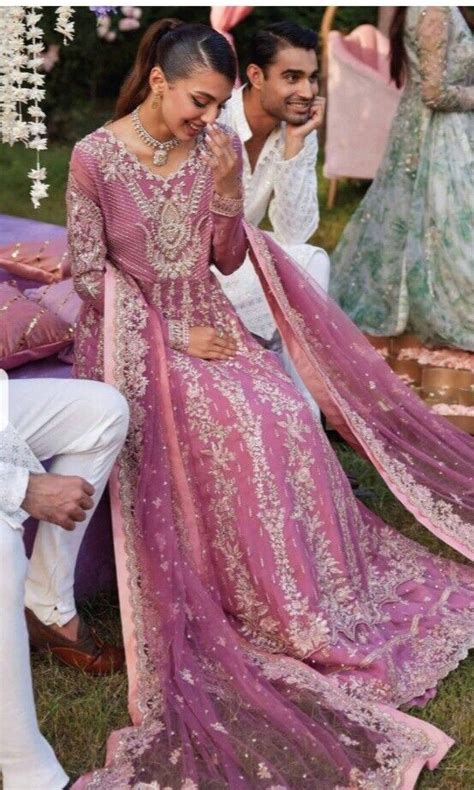 Asian Indian Pakistani Party Wear Wedding Branded Maxi Dress Izhar By