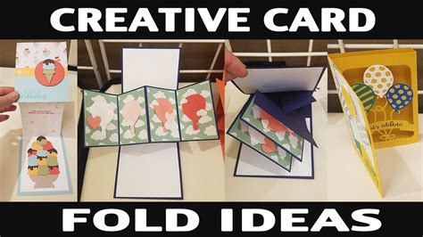 Stamping Jill Creative Card Fold Ideas Youtube Fun Fold Cards