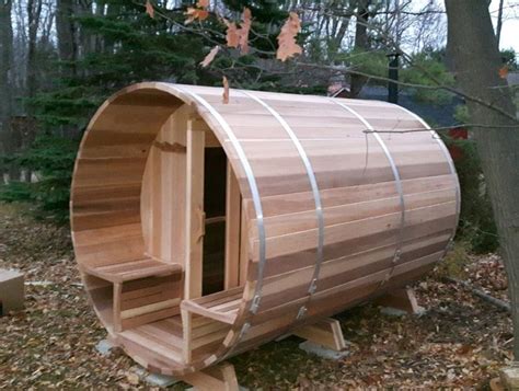 Dundalk Leisure Craft’s Barrel Sauna Lets You Steam At Your Backyard