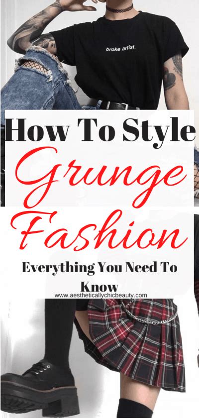 How To Style Grunge Aesthetic Fashion Everything You