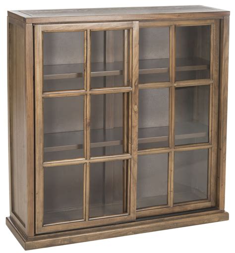 Safavieh Greg 3 Tier Bookcase Bookcase With Glass Doors Furniture