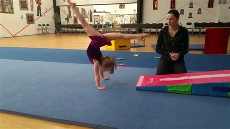 5 Year Old Kick Over Rhythmic Gymnastics Youtube