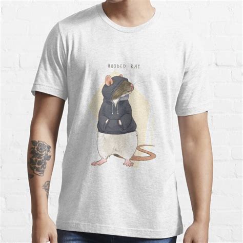 Hooded Rat T Shirt For Sale By Pawlove Redbubble Rat T Shirts Fancy Rat T Shirts