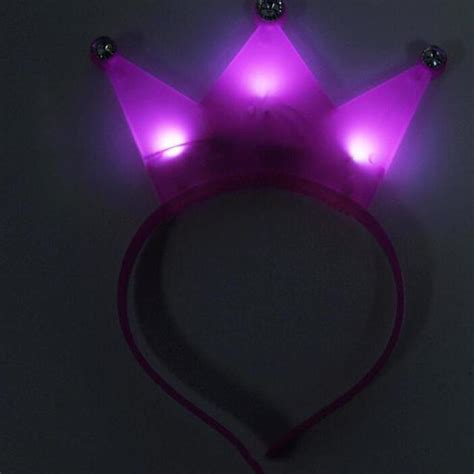 Light Up Glow Princess Tiara Crown Led Blinking Headband Birthday Party