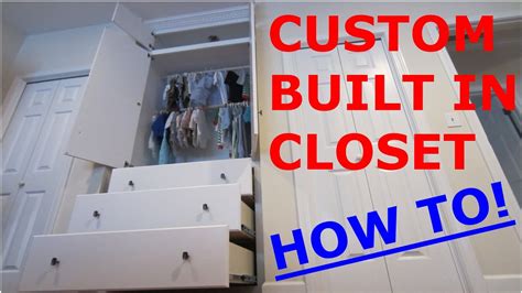 First check if there is any space that is under utilized. The Built In Closet for my Son - How To - YouTube