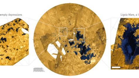 Cassinis Final Flyby Reveals Surprises With Titans Lakes