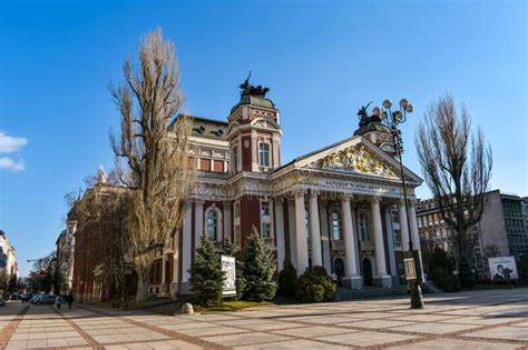 Sofia Bulgaria March 1 2021 Front Of The Building Of The Bulgarian