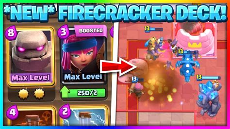New Golem Firecracker Deck Insane Firecracker Deck In Clash Royale