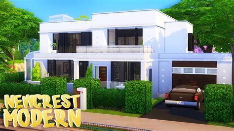 The Sims 4 Modern House Simple Newcrest Modern House The Sims 4