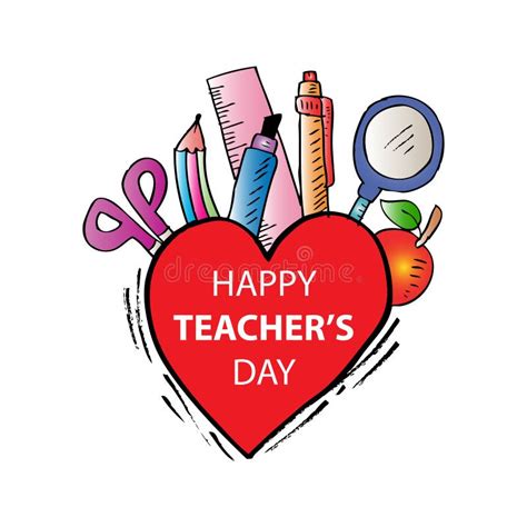 Happy Teachers Day Stock Illustration Illustration Of Cartoon 43849074