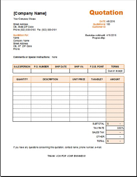 A price quote, sales quote, or service quote can be a legally binding agreement between a vendor and a customer to deliver products and/or services at a predefined price. Customizable Service Quote Template for EXCEL | Document Hub