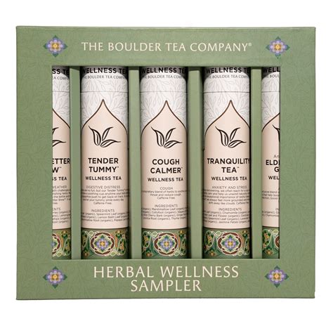 Wellness Tea Sampler Set 5 Teas The Boulder Tea Company