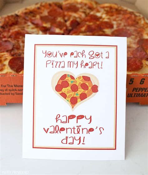 Pizza Puns Pizza My Heart Valentine Printable Pretty Providence