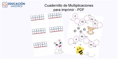 Cuadernillo De Multiplicaciones Imprimir En Pdf