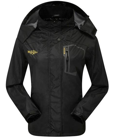 Womens Hooded Outdoor Lightweight Waterproof Rain Jacket Windproof