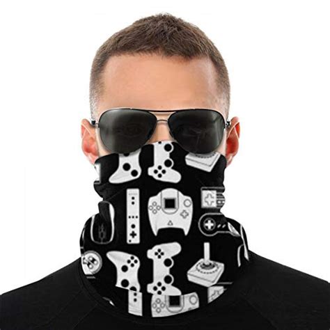 Lelemate Face Masks Scarf Sad Video Game Weapon Humorous Gamer Outdoors