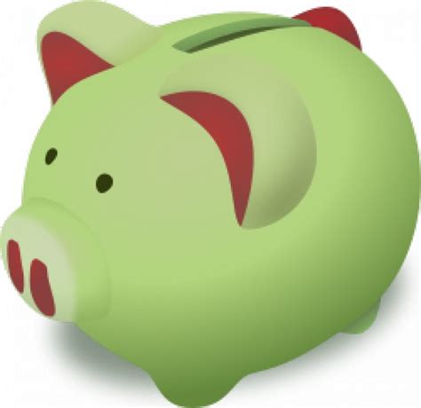 Piggy Bank With Green Body Download Free Animal Vectors