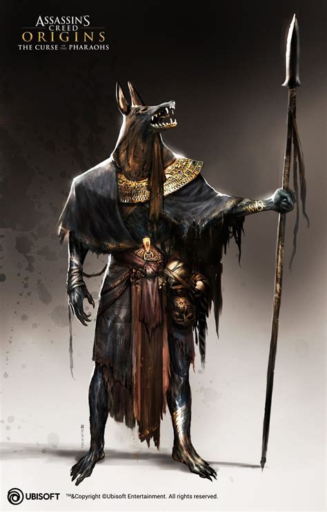 God Anubis Assassins Creed Artwork Assassins Creed Origins Tatoo