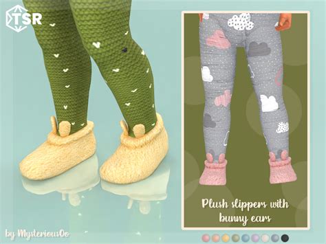 The Sims Resource Plush Slippers With Bunny Ears