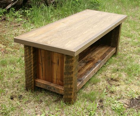 Rustic Reclaimed Barnwood Entry Bench By Echopeakdesign On Etsy