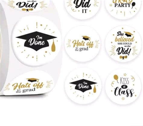 Sticker Label Bucket Wisuda Stiker Graduation Hadiah Kelulusan Mini 2