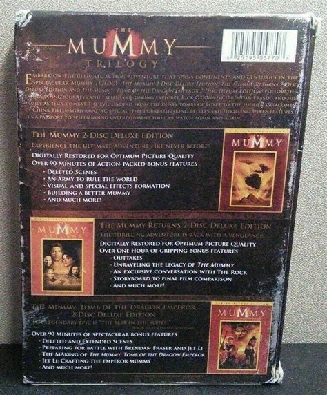 the mummy trilogy mummy mummy returns tomb of the dragon emperor 6 dvd set dvds and blu ray discs