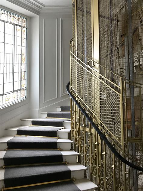 Hôtel Vernet Paris Styled And Smitten Stairs Design Stairs Elevator Interior