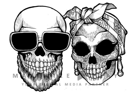 Female Skull Drawing At Explore Collection Of